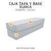 CAJA 27x7x7 TAPA Y BASE #9 BLANCO