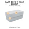 MINI BOX #08 10x5x5 TAPA Y BASE BLANCO
