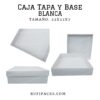 CAJA 22X22X7 TAPA Y BASE #6 BLANCA