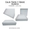 CAJA 22X22X5 TAPA Y BASE #5 BLANCA