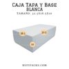 CAJA 32.5X18.5X10 TAPA Y BASE #14 BLANCO