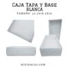 CAJA 32.5X18.5X10 TAPA Y BASE #14 BLANCO
