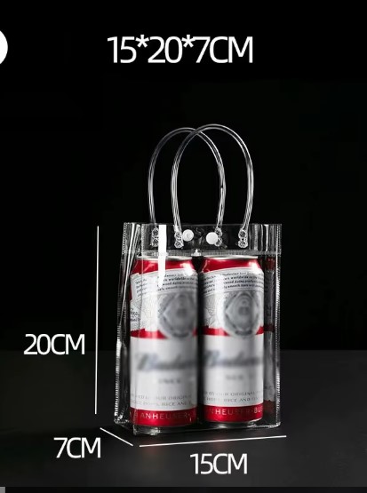 BOLSAS PVC #4 15X7X20 CMS. TRANSPARENTES PARA REGALOS