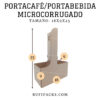 PORTA CAFE / PORTA BEBIDA MICROCORRUGADO KRAFT