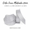 CINTA PLATEADA LUREX 25MM X 10 METROS