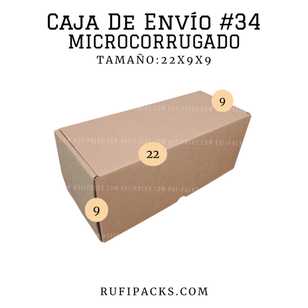 CAJA DE ENVIO #34 22X9X9 CMS.