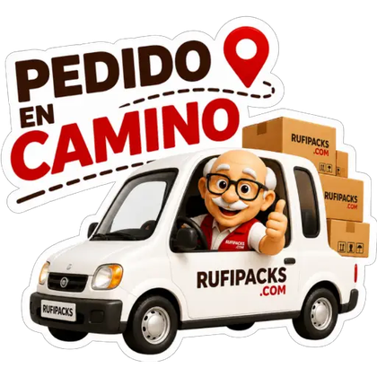 Don Rufi en la camioneta Rufipacks: pedido en camino